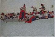 Howard Pyle So the Treasure was Divided Sweden oil painting artist